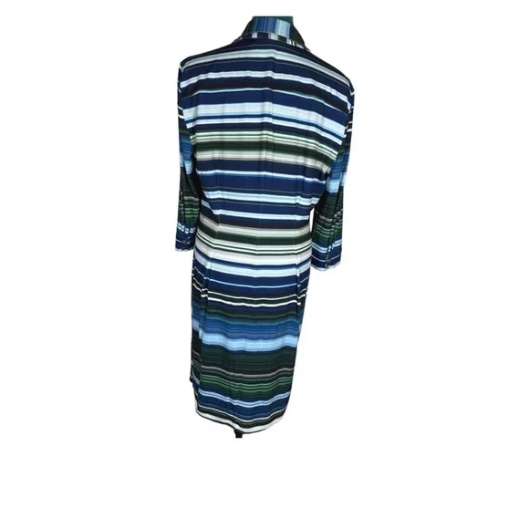 T Tahari Striped Shirt Dress NWOT - Picture 2 of 6